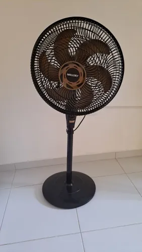 Ventilador  de Coluna  40cm  Hélice Dourada