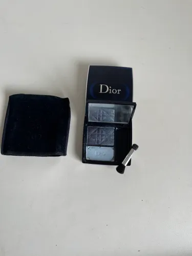Sombra olhos maquiagem Christian Dior 3 tons azuis