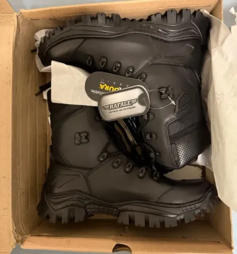 Bota Coturno Tático Impermeável Mirage PRO Preto Resistente Confortável Couro Moto