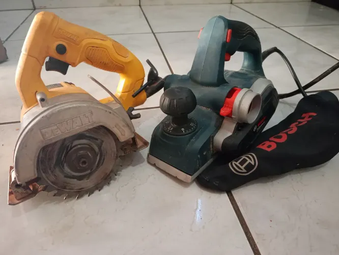 Makita DEWALT e Plaina BOSCH elétrica