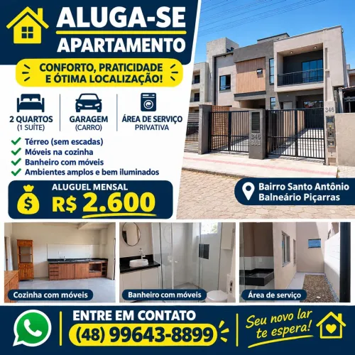 Apartamento térreo Santo Antônio