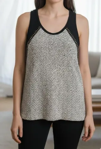 Blusa Mix Tricot Bouclé e Malha