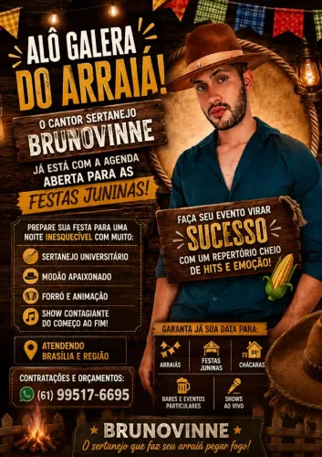 Cantor festa junina 