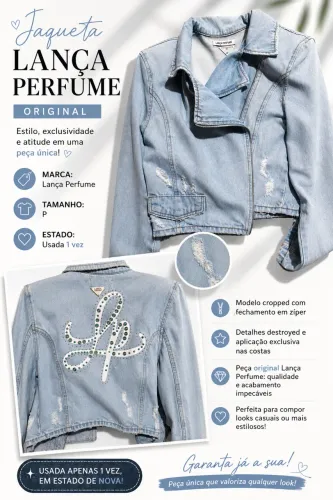 Jaqueta lança perfume 