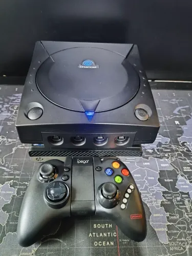 Dreamcast VA1 + GDEMU + Micro SD 128GB + 100 Games + HDMI + Controle Bluetoth