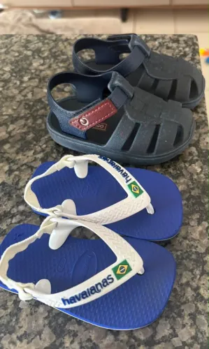 Sandália havaianas baby + Cartago n19