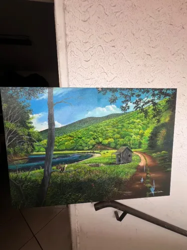 Quadro pintado a mão