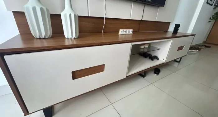 Painel e Rack para sala de estar 