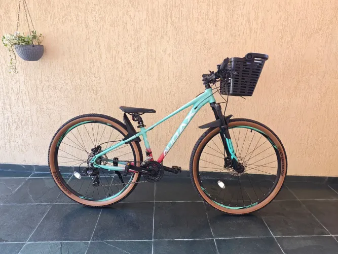 BICICLETA AUDAX HAVOK SX ARO 29 21 VEL. TIFFANY/ROSA