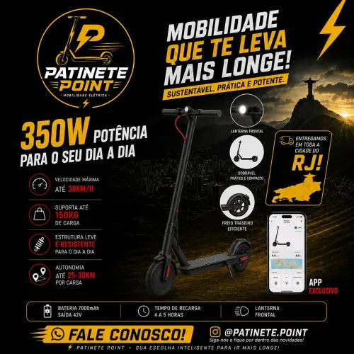 Patinete elétrico novo 