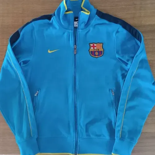 Blusa Jaqueta Original 2011 2012 Azul Barcelona Nike Tamanho P