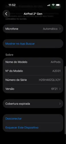 Apple AirPods 2a Geração