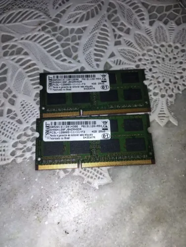 Dois pente de 4gb de notebook ddr 3