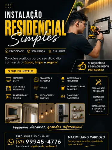 INSTALAÇÃO RESIDENCIAL SIMPLES