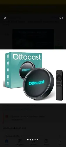 Ottocast P3 PRO aí car box assistente de voz wireless 