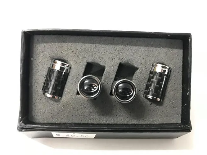 Bico De Válvula Carbono Tampa Pneu Subaru