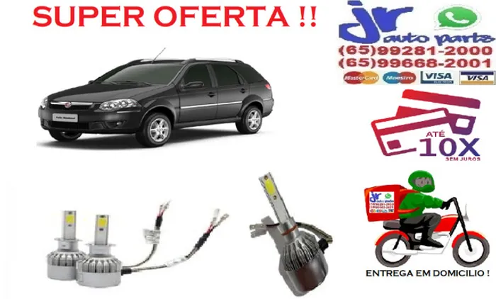 Lampada LED( baixa) Palio Weekend 6000K 12V 24V