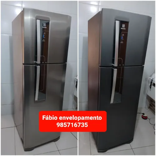 Renovando sua geladeira com envelopamento profissional 