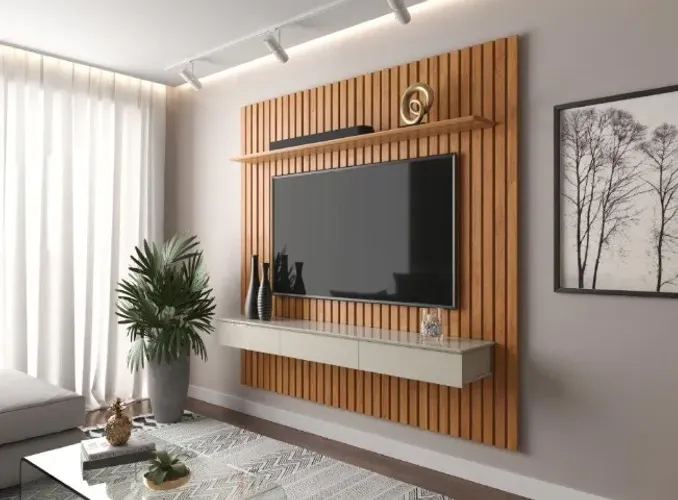 Home Ripado 1.80m Para TV Até 75''! Frete e Montgem Grátis.