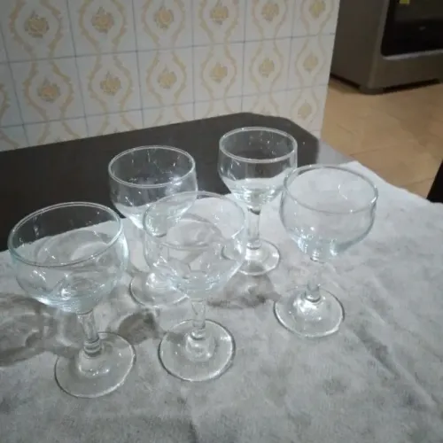 kit  com 11  taças para  coquetel
