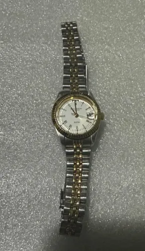 relógio technos feminino riviera bicolor prata e dourado