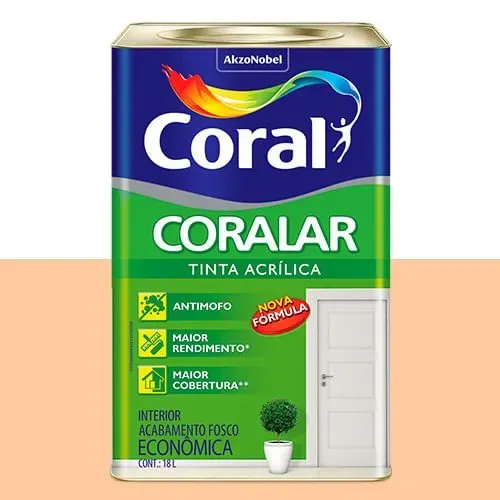Tinta Coralar Cromo Suave - Coral 18L