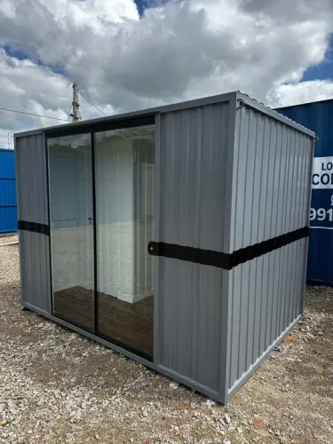 Container Escritório - C/ Lavabo e Porta de Vidro