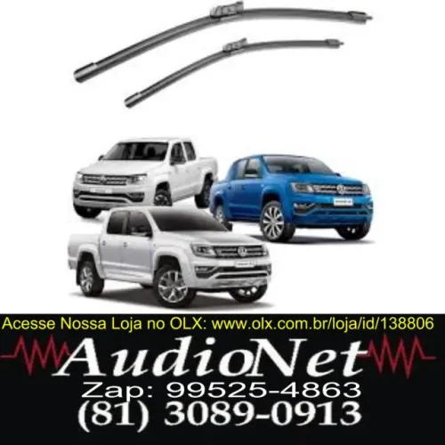 Par Palheta Limpa Parabrisa Dianteira Amarok 2014 A 2022