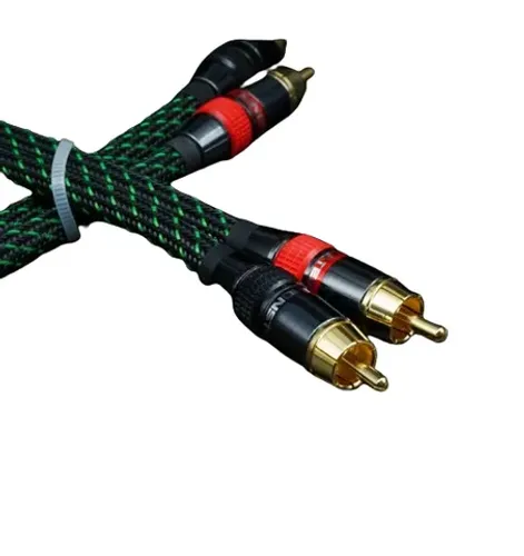 Par de RCA Alta Fidelidade Audiophile 2 Canais 1m Novo
