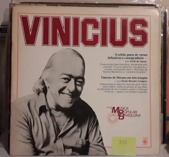 LP Vinicius de Moraes - História Da Música Popular Brasileira usado