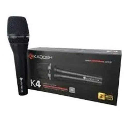 Microfone Profissional Vocal Cardióide Dinâmico K-4