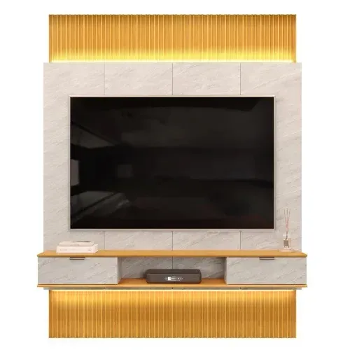 Painel para TV 75? Ripado Extensivel com LED s54