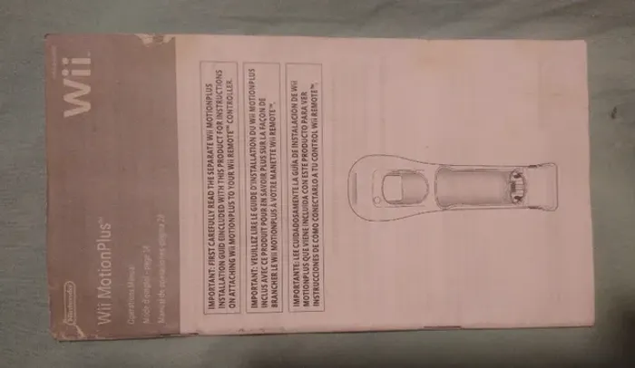 manual de instrução wii motion plus