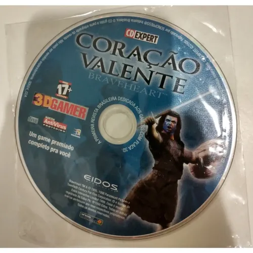 Braveheart Coração Valente 1999 jogo antigo original completo PC CD