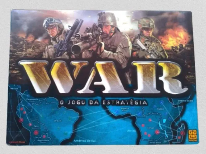 Jogo de Tabuleiro WAR - Clássico, Completo e Conservado<br>