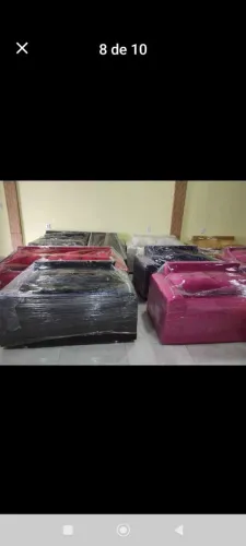 Sofás novos embalados para entrega de 2 e 3 lugares