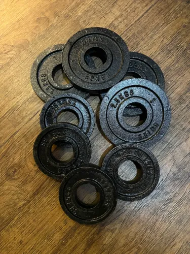 Kit Anilha fracionada Olímpica De Ferro 2,5kg e 1,25