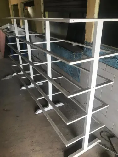 Prateleira de aço para loja reforçada