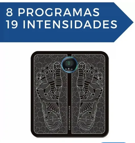 Tapete de Massagem para Pés EMS com 8 Programas e 19 Intensidades
