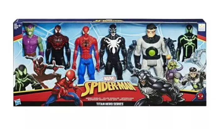 Spider-man Titan Hero Figure 6pack Exclusivo walmart Hasbro