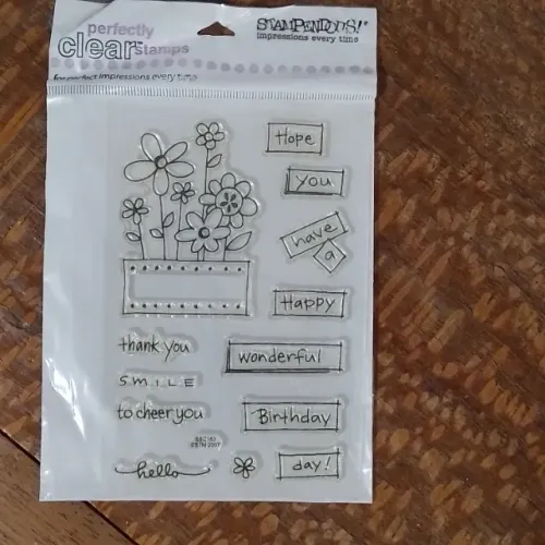 Carimbo em silicone Stampendous NOVO sem uso