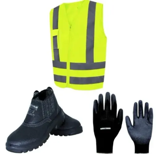 Kit EPI Completo: Colete, Botas e Luvas