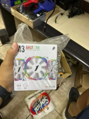 Fan Gamer 1stplayer M3 Combo Branco 3 X 120mm Argb C/controle