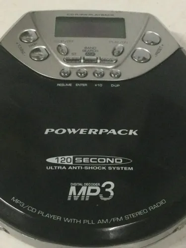 discman powerpack mp3 radio fm