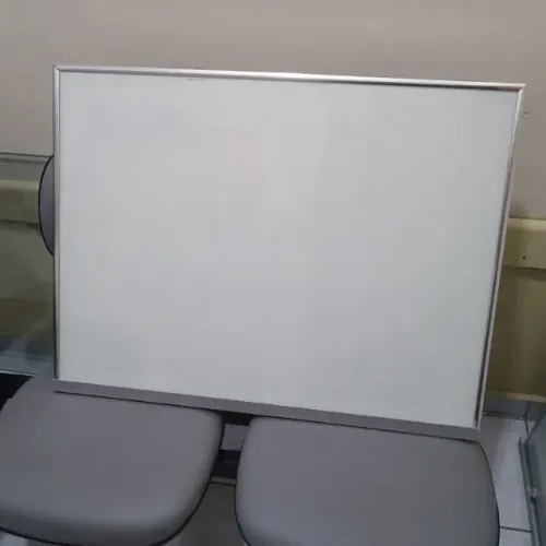 Lousa Quadro Branco em vidro e aluminio super durável 060 x 070