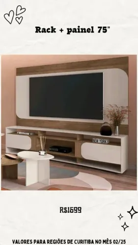 Promoção Rack + Painel 75'' - 08/02 