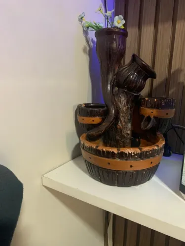 Fonte De Água Decorativa:transforme Seu Espaço Com Elegância Marrom