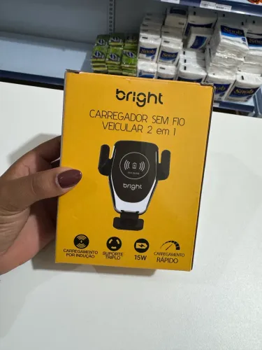 Carregador sem fio veicular 2 em 1
