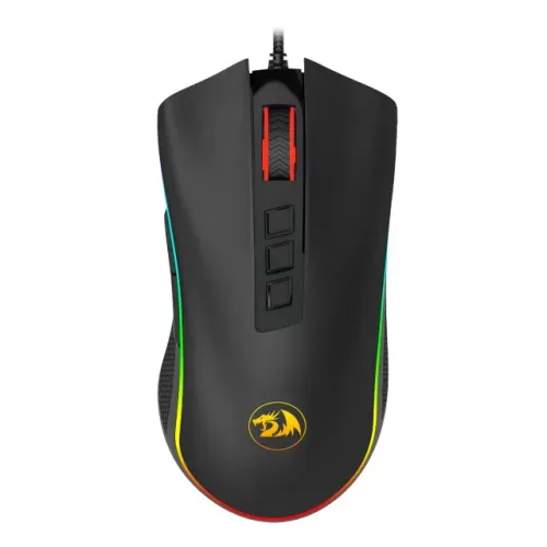 Mouse Redragon Cobra, Chroma RGB, 12400 DPI, 8 Botões, Preto, Novo, Lacrado