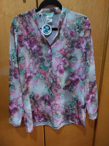 Blusa de viscose floral